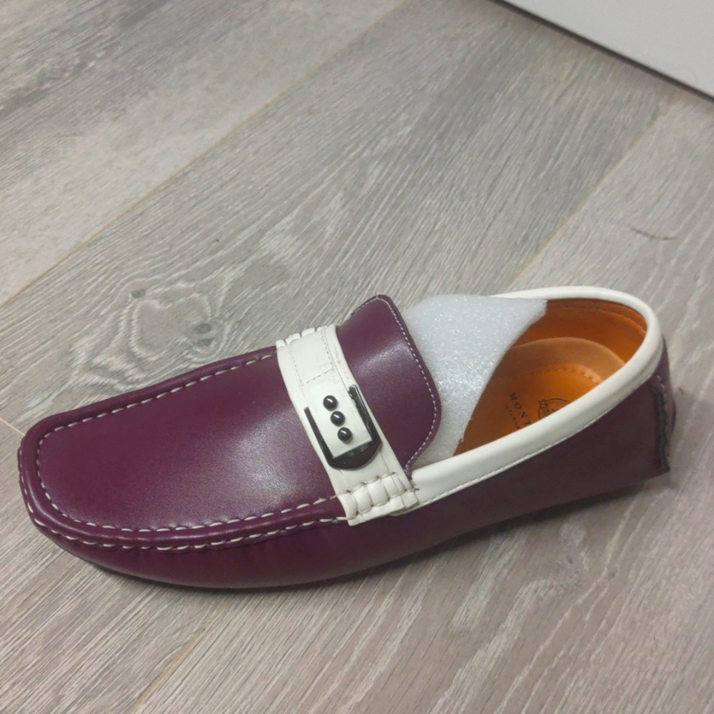 Loafers Purple & White
